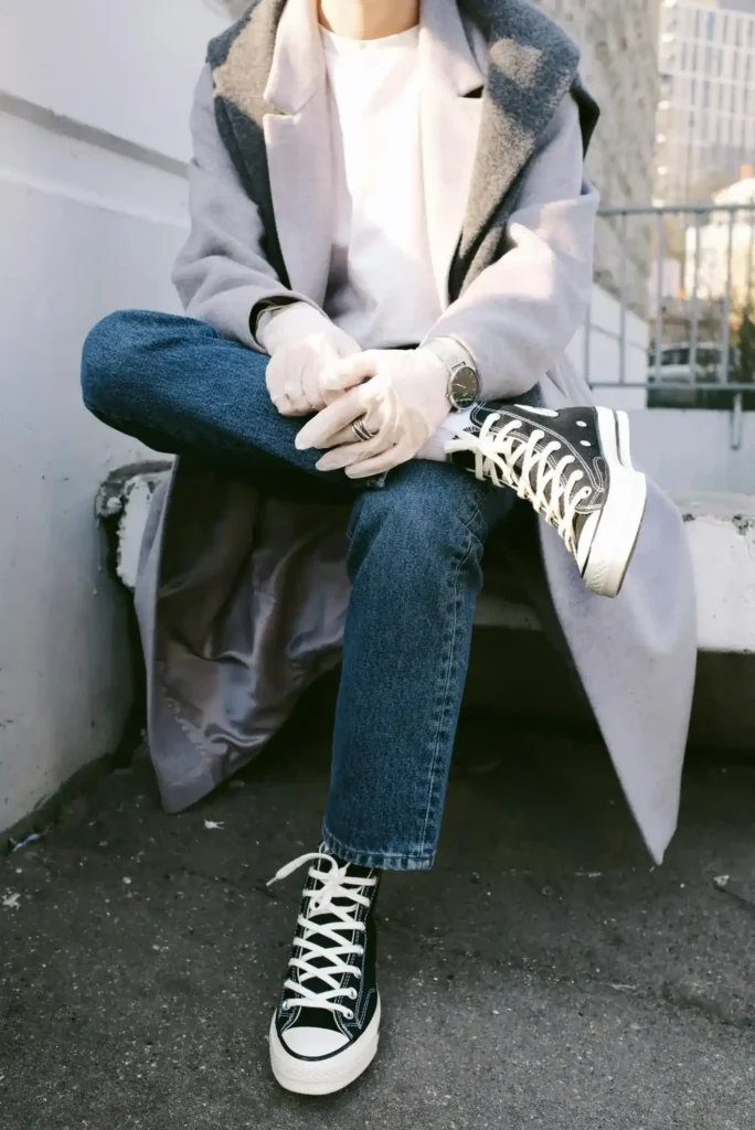 modern leather loafer
