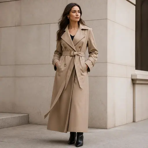 Floor-Length Trench Silhouette