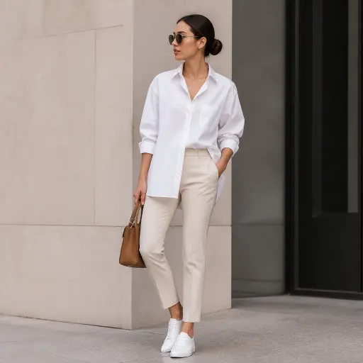Street Style Looks for Tall Women: Mastering Proportions in 2026 The Modern Utility Maverick (High-Waisted Cargoes + Fitted Body)