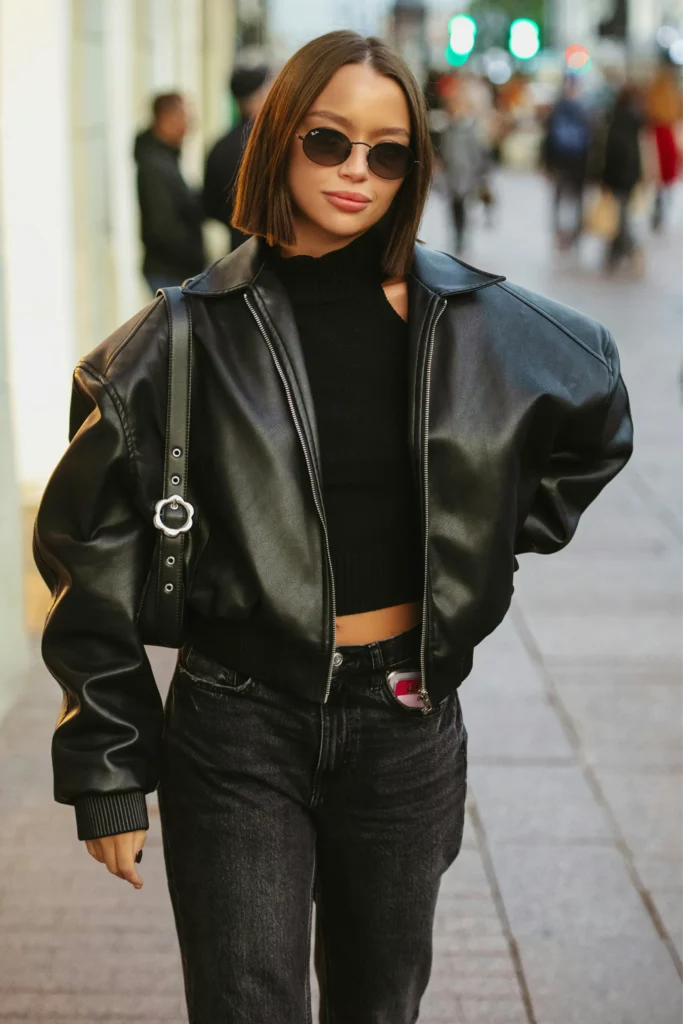 Modern Grunge: Silk & Leather