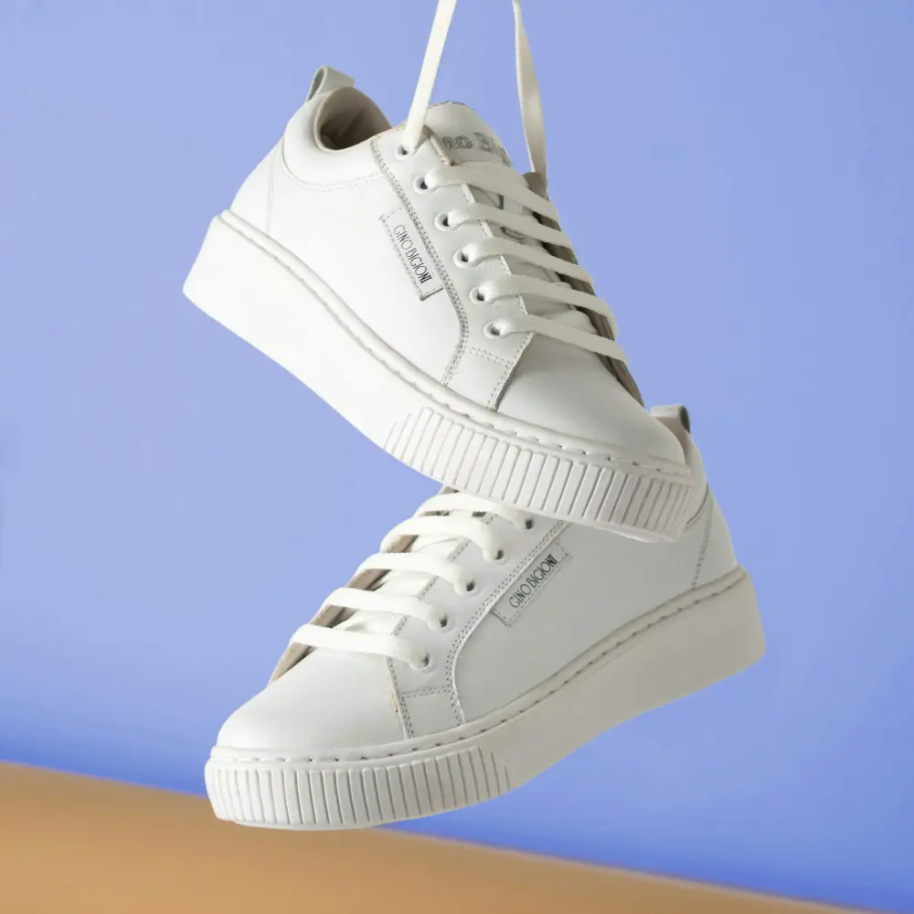  White Leather Sneaker