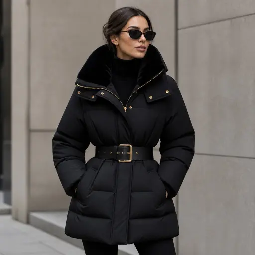 The Refined "Cloud" Puffer with a Cenched Waist