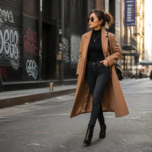 The "CEO Off-Duty" (Cropped Blazer + High-Waisted Wide Denim)