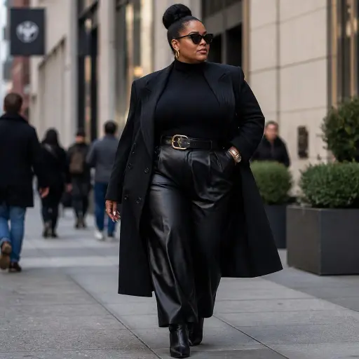 The Elongated Comfort Uniform (Ankle-Length Trench + Tailored Wide Denim)