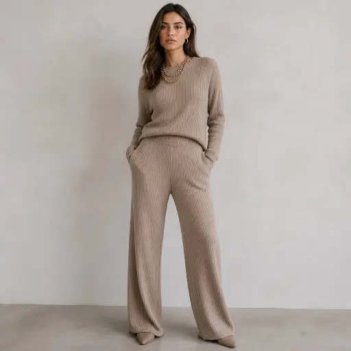 Pinterest-Worthy Street Style Ideas: The best 2026 Visual Masterclass The "Quiet Luxury" Grid (Monochromatic Ribbed Knits)