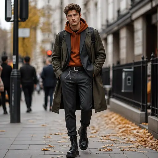 The "CEO Off-Duty" (Oversized Masculine Blazer + Baggy Denim)