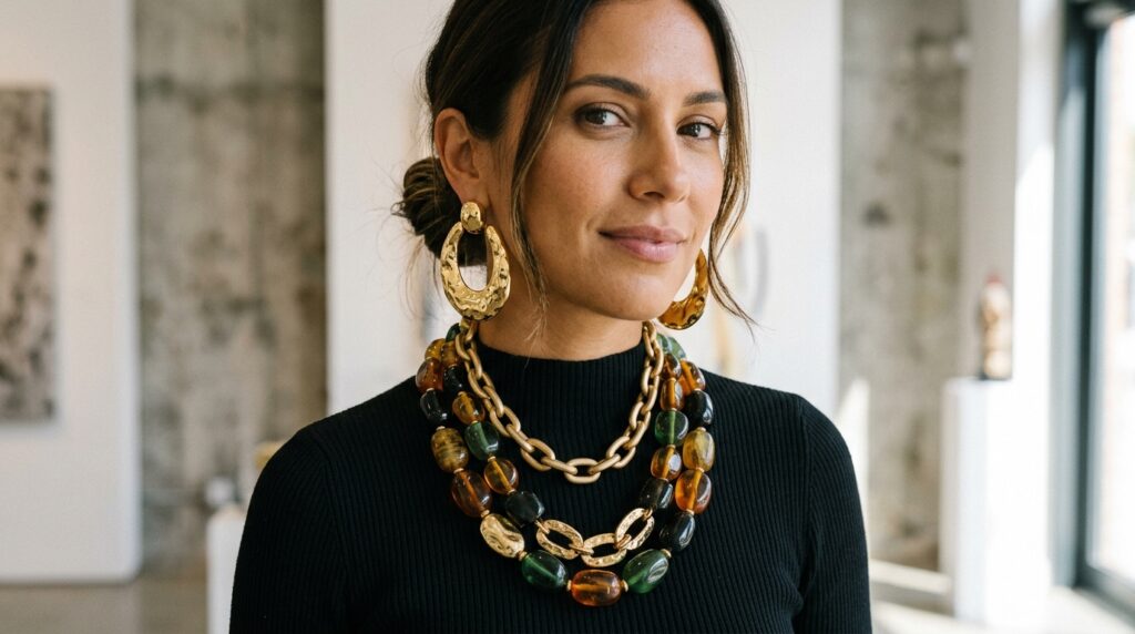 Oversized jewelry chunky necklaces 202607010322
