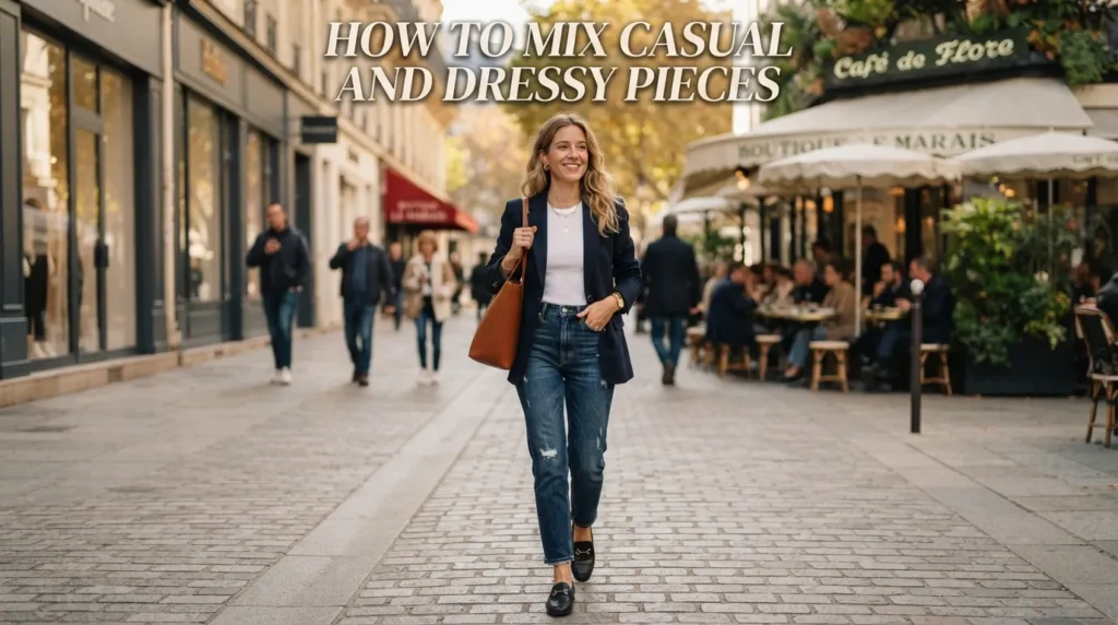 How to Mix Casual and Dressy Pieces