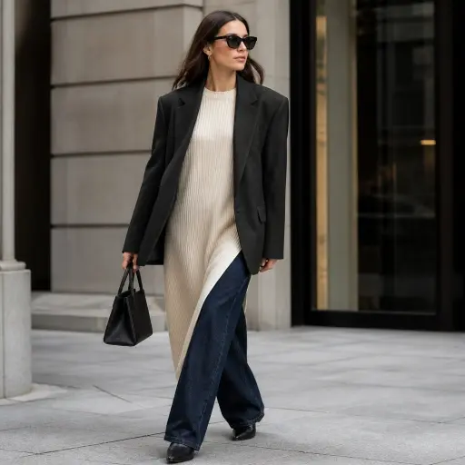 1. The Tailored Masculine Contrast