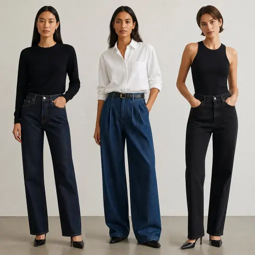 How to Style Jeans for Any Occasion: #1 Premium Minimalist Guide Essential Denim Silhouettes for the Minimalist Capsule