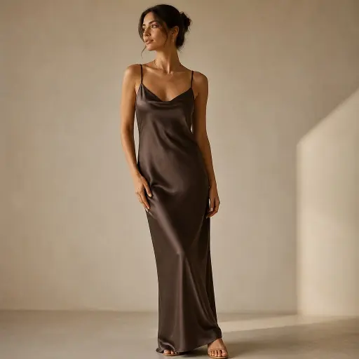 7. The Heavy-Gauge Matte Silk Slip Dress