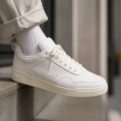 15 Wardrobe Essentials Women Can’t Ignore: The Ultimate Luxury Capsule 9. The Immaculate Retro Leather Sneaker