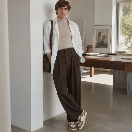 1. Relaxed Tailoring Meets Casual Basics