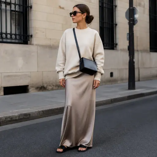 How to Mix Casual and Dressy Pieces: The Modern Street Style Guide 1. Relaxed Tailoring Meets Everyday Sporty