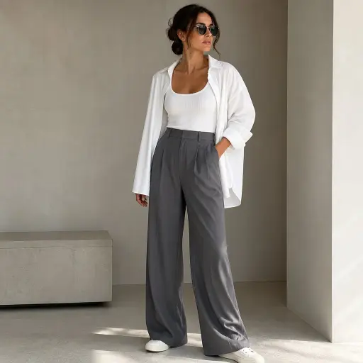 How to Mix Casual and Dressy Pieces: The Modern Street Style Guide 3. The Matte Silk and Cozy Street Matrix