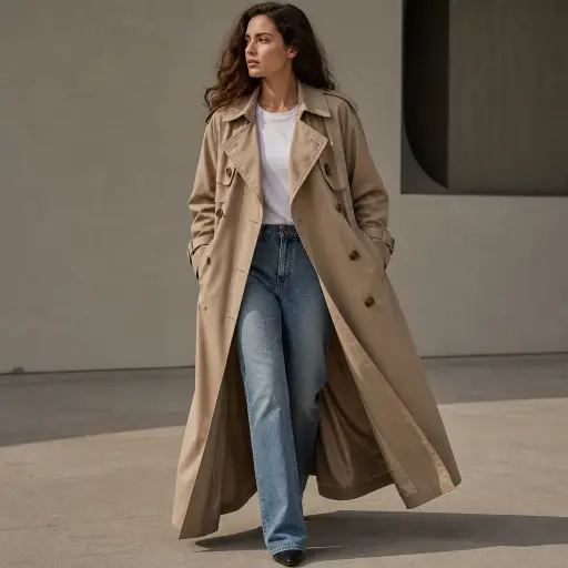 3. The Full-Length Sweeping Trench Coat