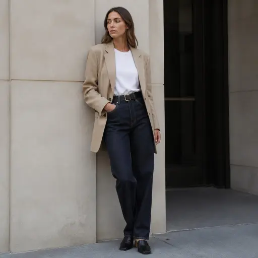 2. The Rigid Denim & Oversized Outerwear Uniform