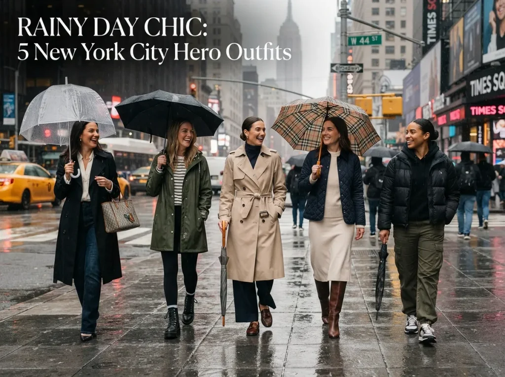 5 Rainy Day Chic Outfits Were The Hero Of New York Fashion Week 5 Rainy Day Chic Outfits
