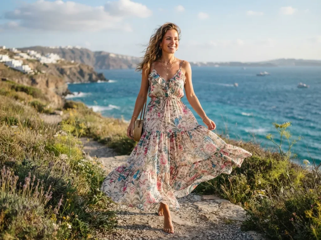 7 Summer Outfit Ideas for Women 2026 Flowy Maxi Dress