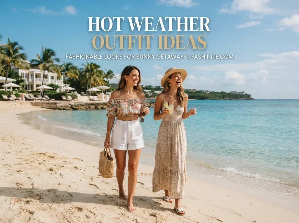 Hot Weather Vacation Outfit Ideas for Women