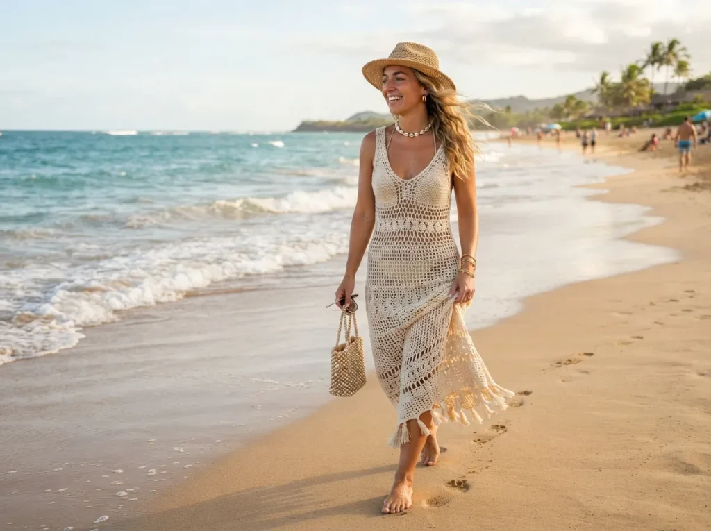 6 Caribbean Vacation Outfit Ideas for 2026 Crochet Dresses for Beach Days