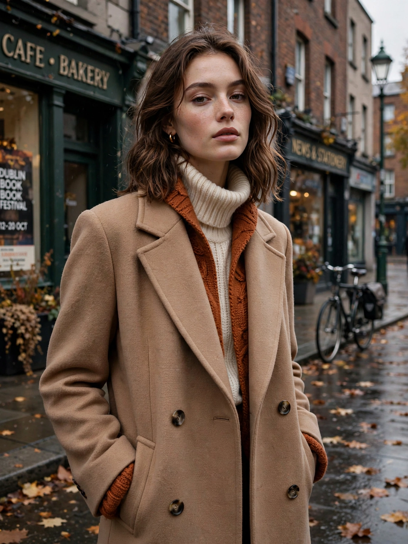 Dress for the weather, beautifully. October in Ireland demands layers. The chicest attendees treat a great coat as the outfit, not the cover-up.