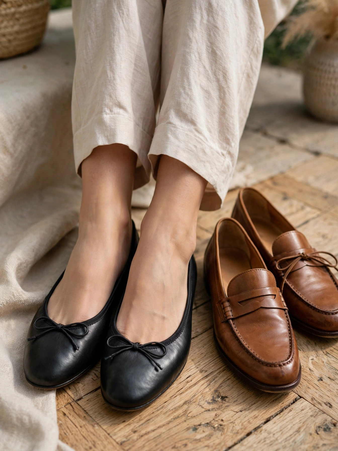 Classic ballet flats and loafers.
