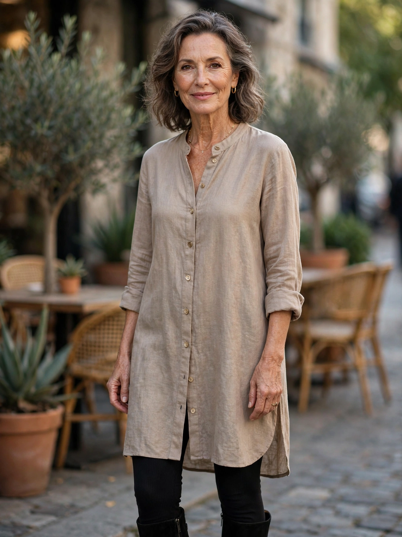The tunic + leggings combo, done right.