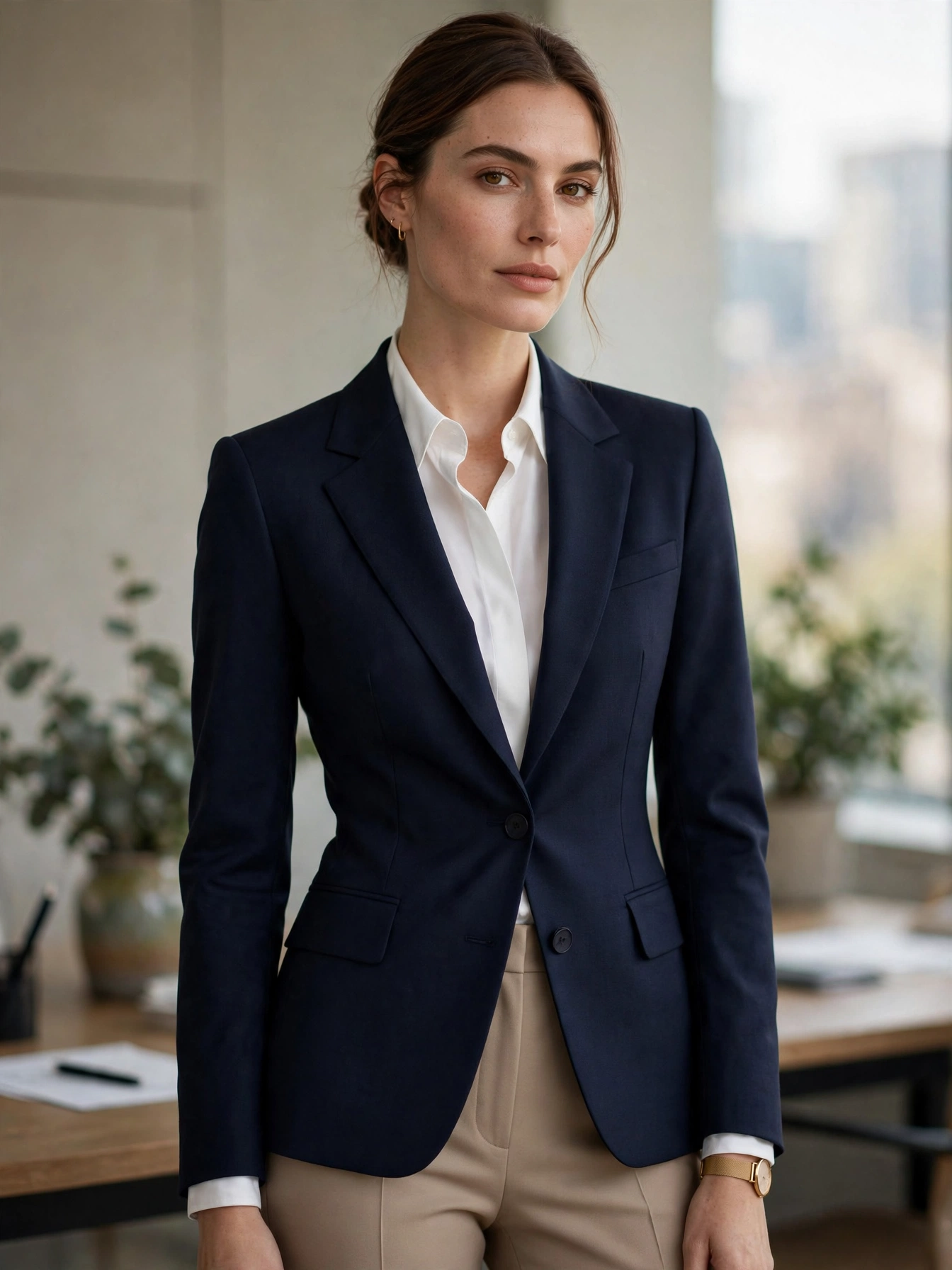 Prioritize fit above all. Even affordable pieces look expensive when tailored. Hem trousers to the right length, nip in a blazer waist, and make sure sleeves hit at the wrist bone.