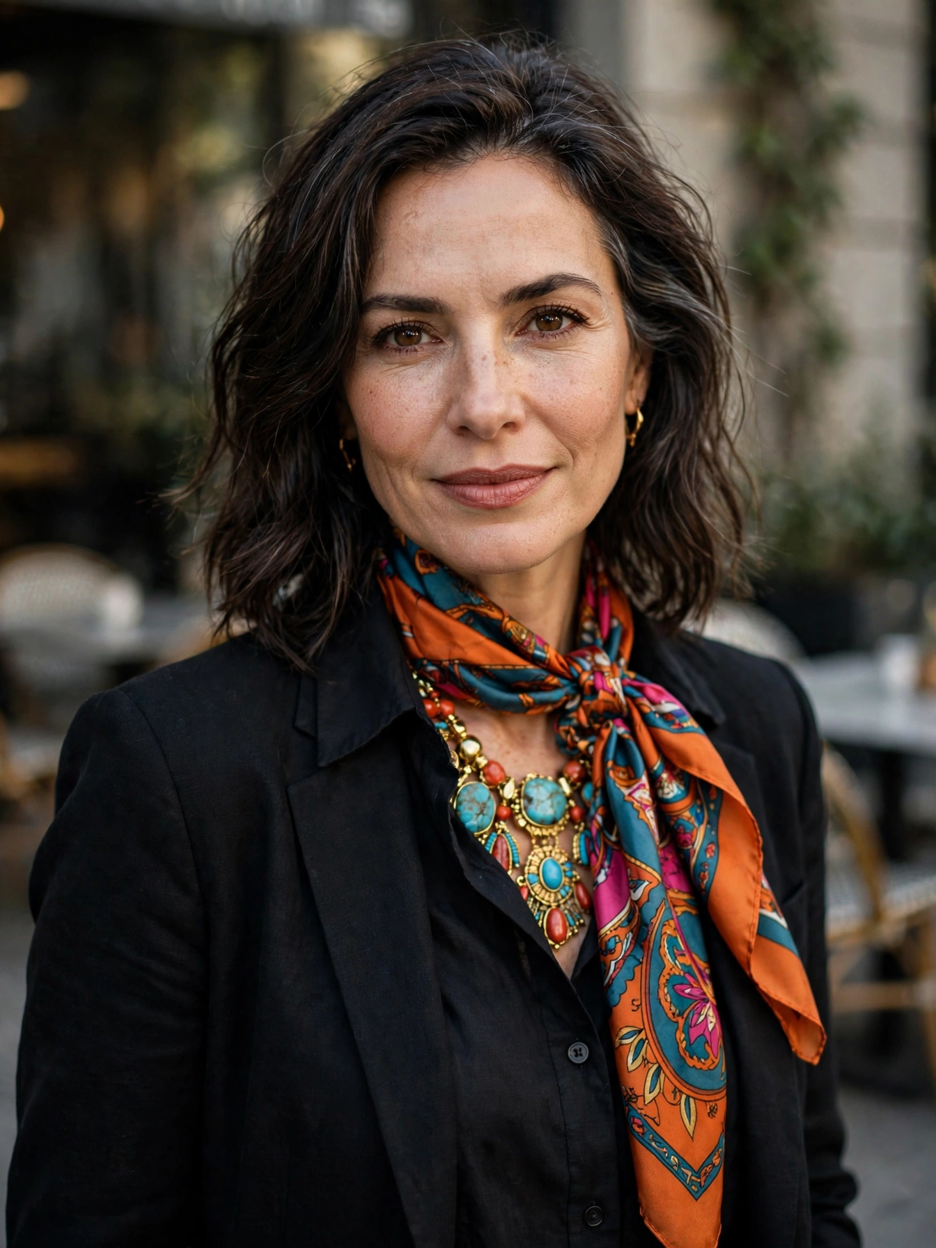 Embrace the third piece. A scarf, a statement necklace, or a great bag layered over a simple base is what separates an outfit from just clothes.