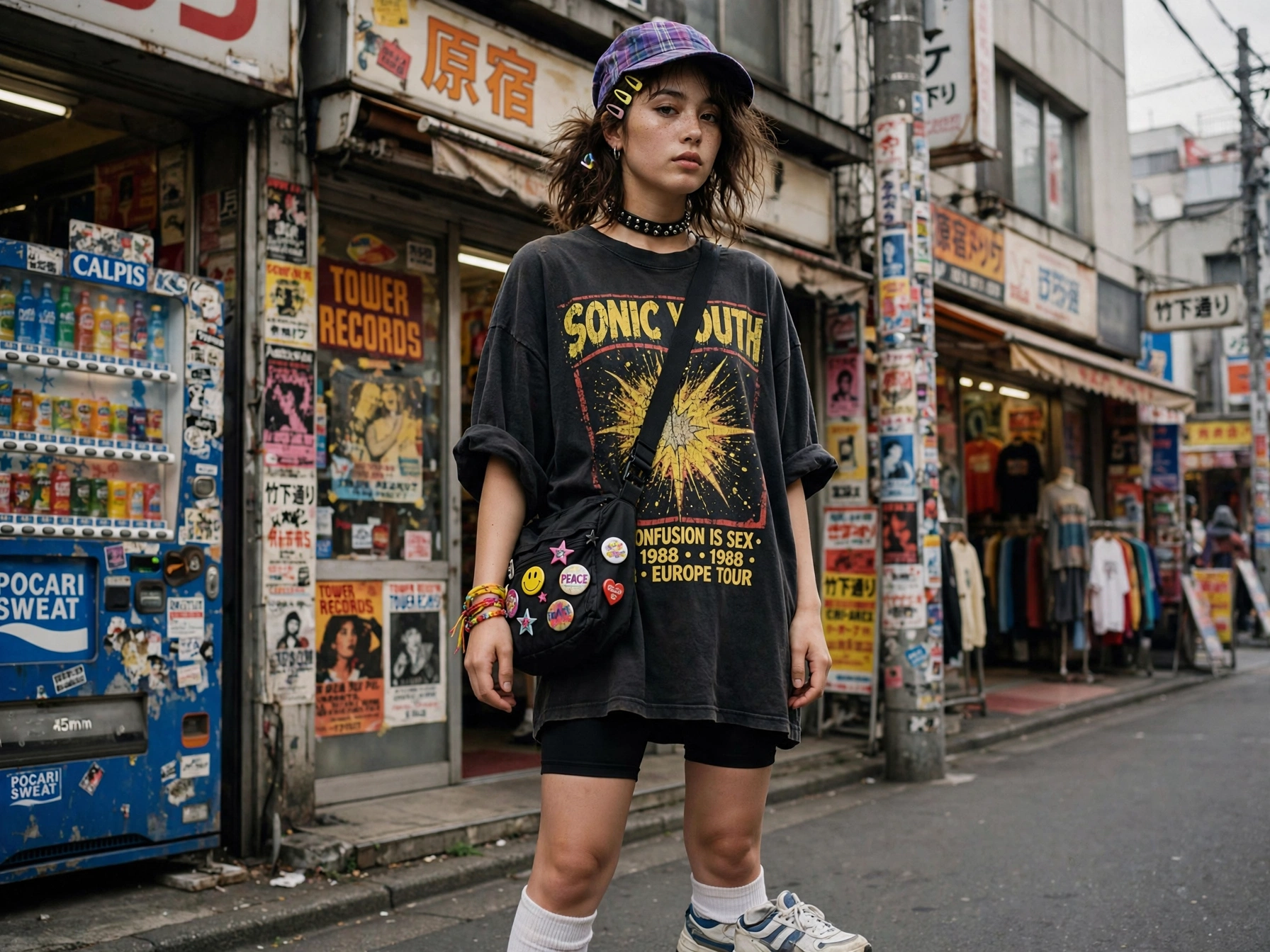 Oversized graphic tees.
