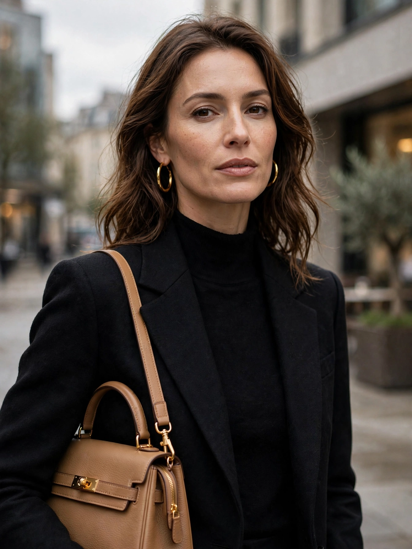 Stylish Outfit Ideas for 35 Year Old Women Monochrome dressing. An all-black, all-cream, or all-navy outfit always looks intentional and expensive. Add one contrasting accessory — a tan bag, gold hoops — to keep it from feeling flat.