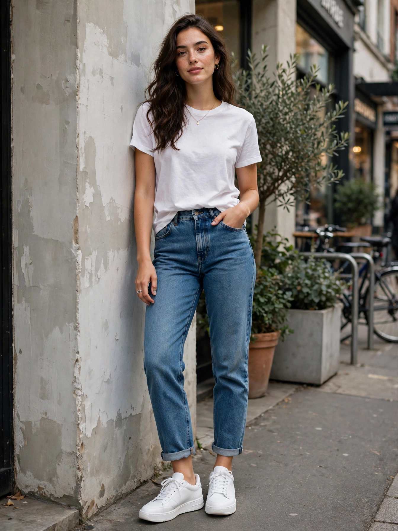 Clean white sneakers. The backbone of urban fashion outfits. Keep them clean and they'll elevate even the simplest jeans-and-tee combo.