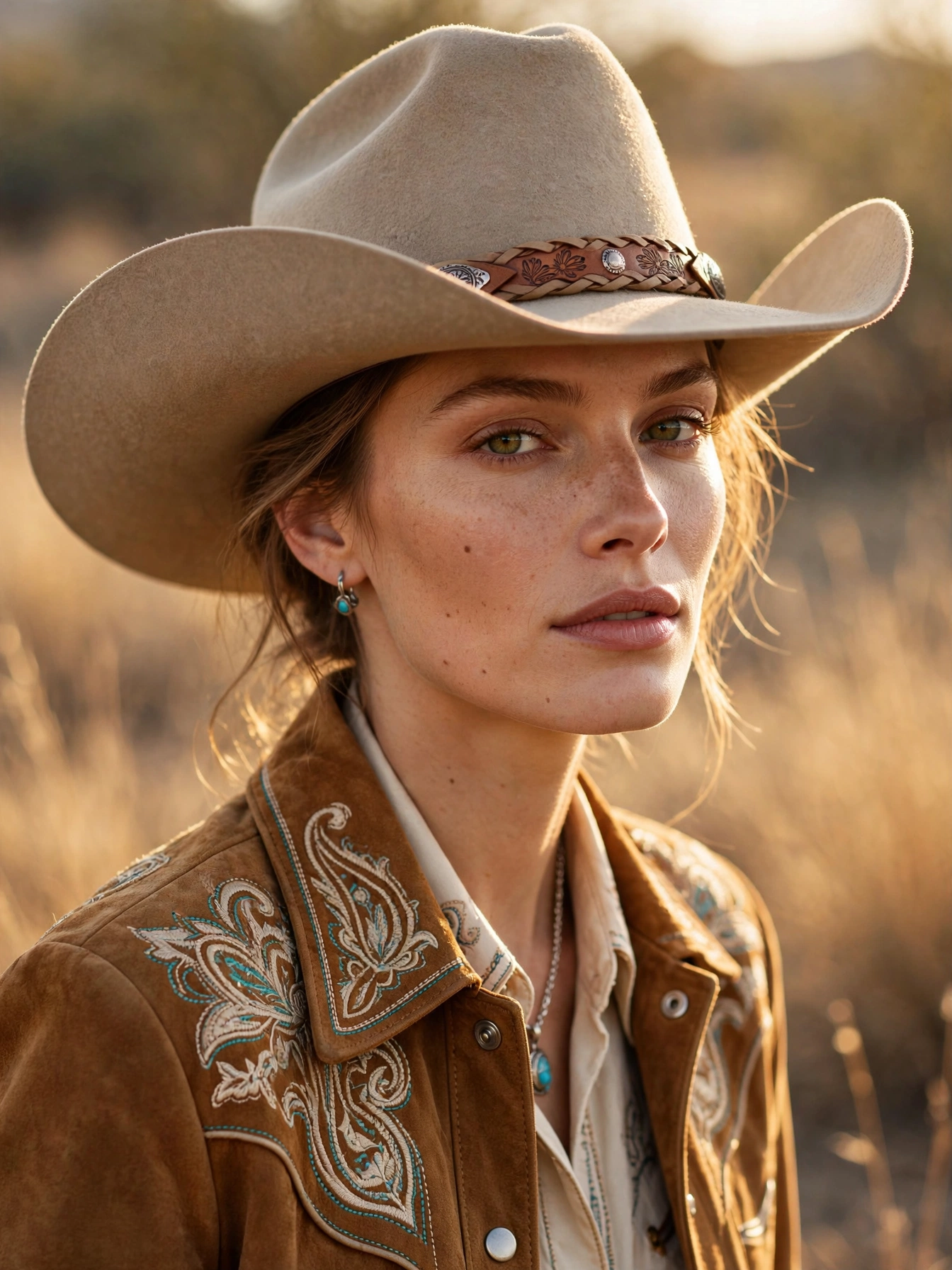 A felt cowboy hat. Choose a classic shape in a neutral tone. It's equal parts sun protection and style signature.