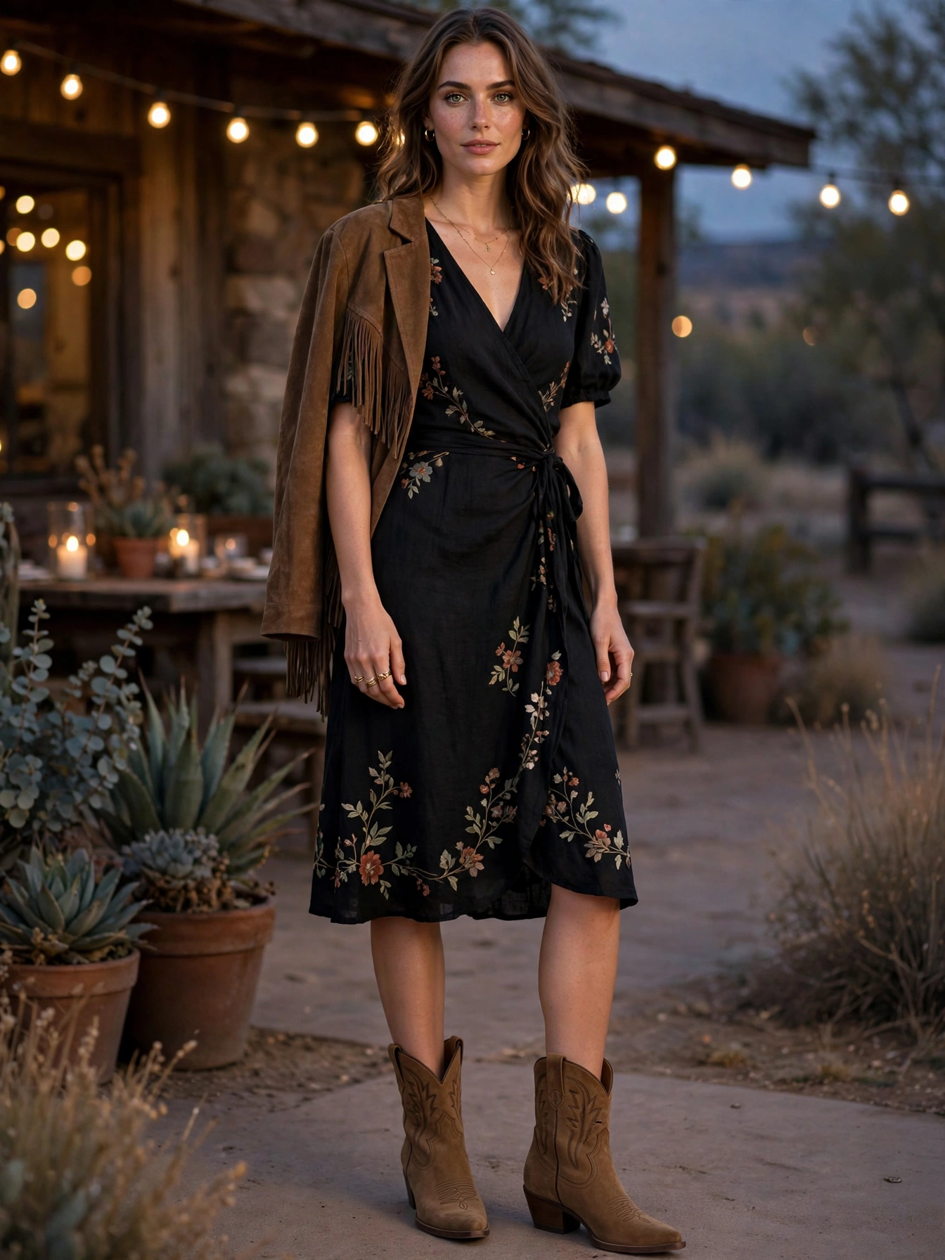 Dress boots up or down. Ankle boots with a dress for dinner, tall boots with jeans for the day — the same pair covers both.