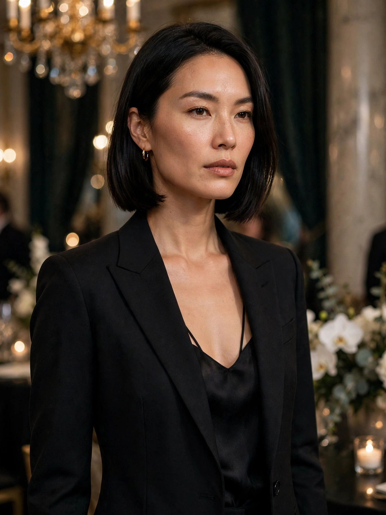 The tailored suit. The modern power move in women's formal fashion: a sharply tailored suit or tuxedo-style ensemble. It's striking, confident, and completely appropriate for black-tie-optional events. Go classic black with a silk camisole underneath, or make a statement in ivory or deep red. Tailoring is everything — budget for alterations.